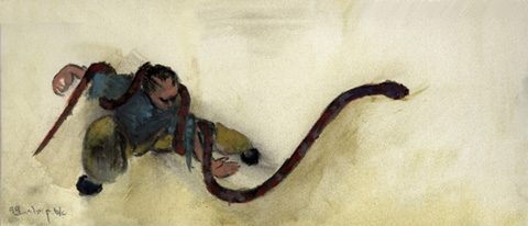Tai Chi Form- Squatting Single Whip ( Creeping Snake )